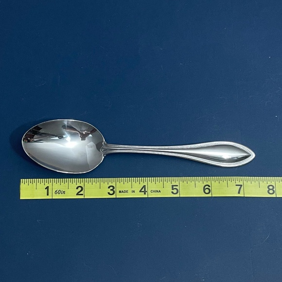 Oneida Arbor American Harmony Set of 6 Oval Soup Spoons Stainless Flatware USA - Picture 5 of 6